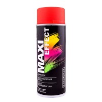 Maxi Color Емаль аерозольна флуоресцентна, червона, 400мл 