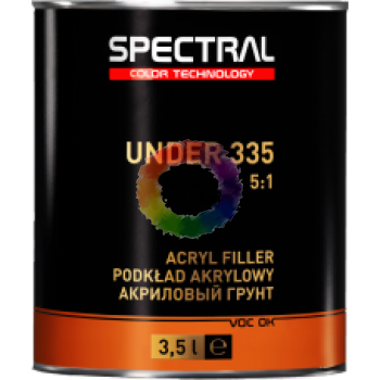 Акриловая автомобильная грунтовка SPECTRAL Under 335 Р3, серый, 3,5 л + Отвердитель Н6525, 0,7 л