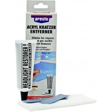 Набір для видалення подряпин з авто Presto "Acrylic scratch remover" для акрилу та оргскла 50 гр