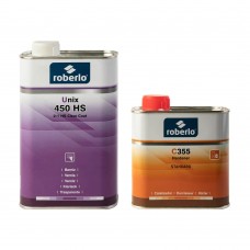 Roberlo Акриловий лак Clear Unix HS-450, 1л+ затв C355, 0,5л