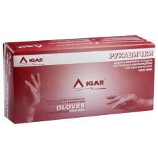 Перчатки латексные IGAR синие пара XL