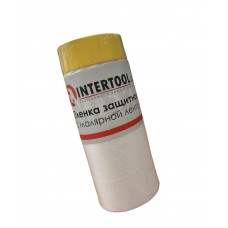 Плівка захисна з малярною стрічкою Intertool 1700мм х 15м КТ-0803