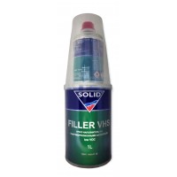 Акриловый грунт наполнитель SOLID FILLER VHS 4+1, серый, 1 л + 0,25 л
